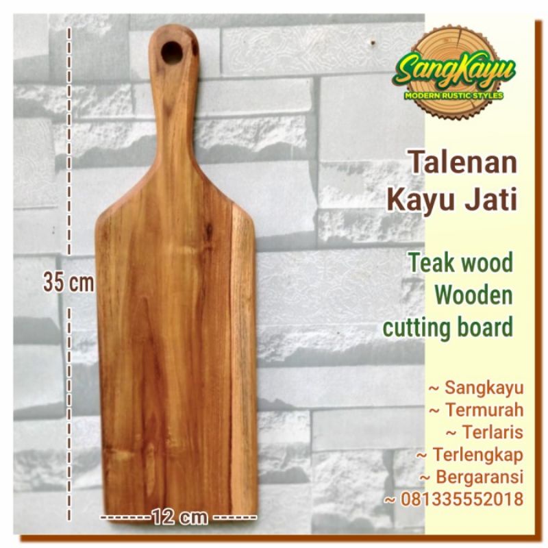 Talenan kayu 35x12 talenan kayu jati teak wood wooden cutting board