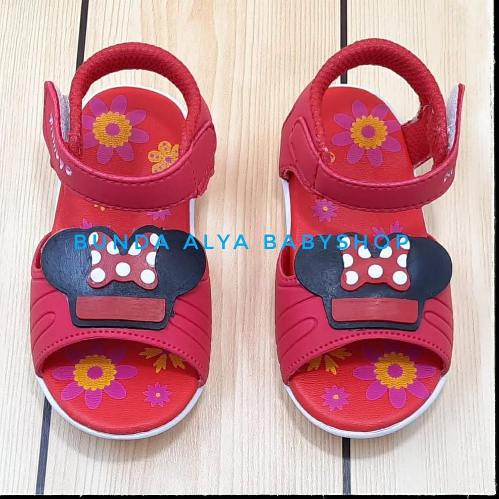 ➱ Sandal Anak Perempuan 1 - 2 Tahun MERAH Sepatu Sendal Anak Cewek 1 - 2 Tahun Anti Licin Size 22 - 