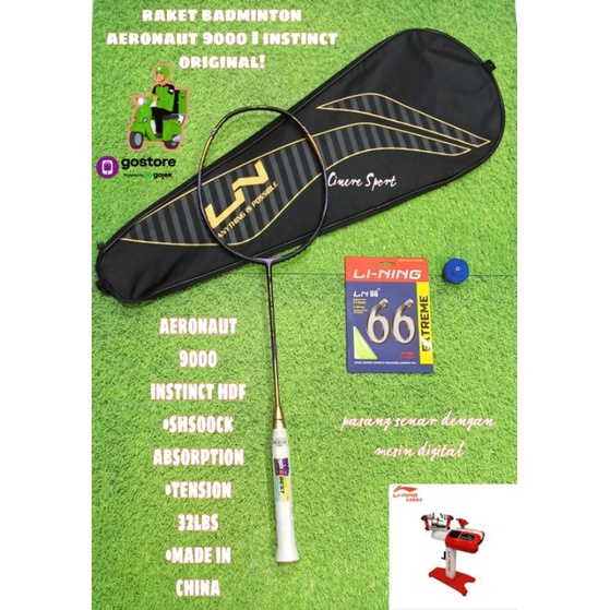 RAKET BADMINTON LINING AERONAUT 9000 ORIGINAL