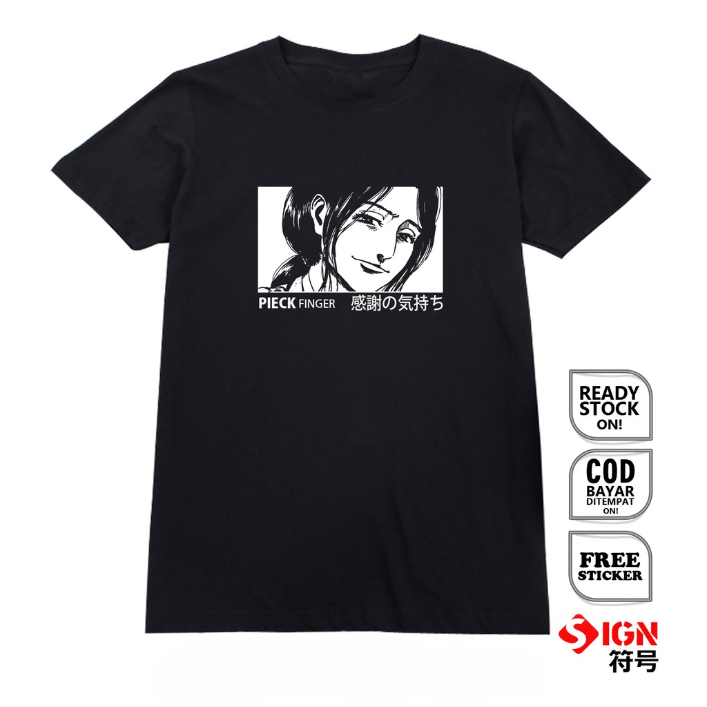 KAOS PIECK FINGER ピーク・フィンガー PIKU FINGA SNK PASUKAN ATTACK ON TITAN SHINGEKI NO KYOJIN SCOUTING SIGN