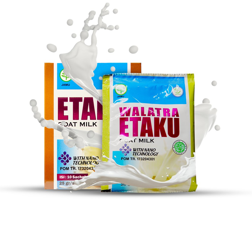 Etaku Susu Kambing Murni Goat Milk ASLI Original Isi 10 sachet With Nano Technology Walatra