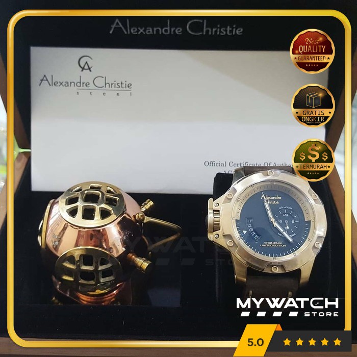 Jam Tangan Pria Alexander Christie Pria AC 6481 Alexandre Bronzium AC6481 Limited Edition Original