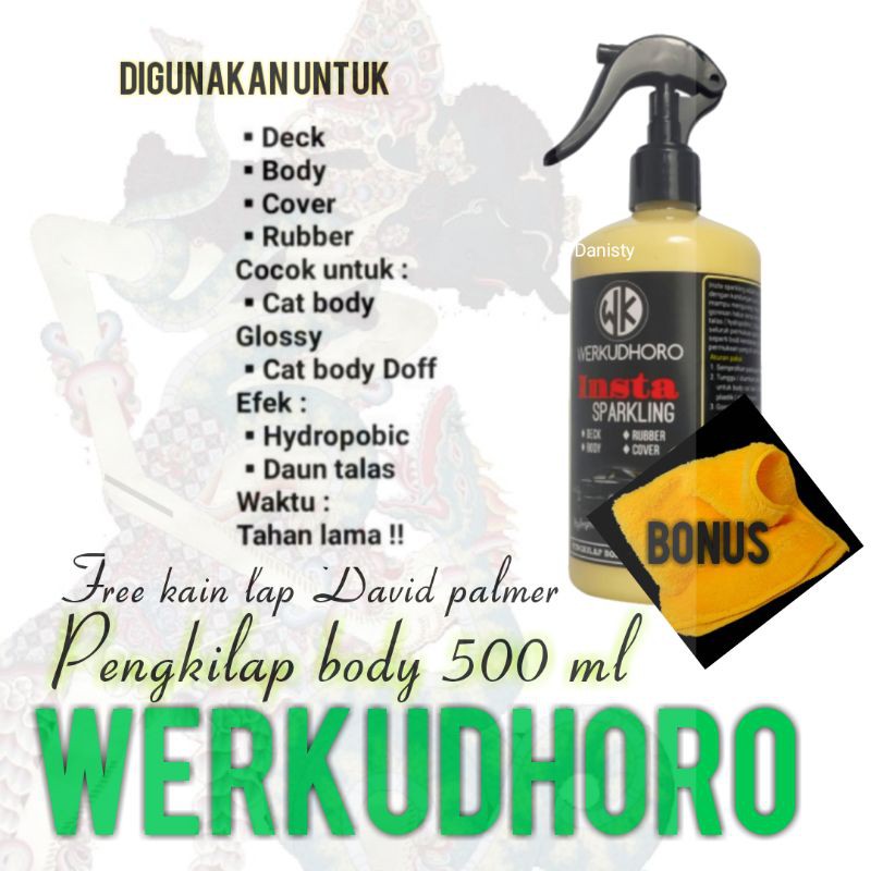 Pengkilap body motor/mobil 500 ml bonus kain micro pengkilap body motor dofp body kusam