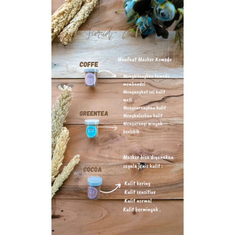 MASKER KOMEDO HOMEMADE 20gr || MASKER GELATIN