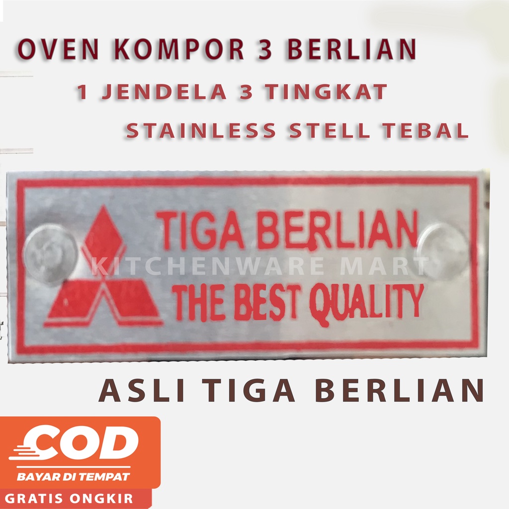 Oven Stainless Tiga Berlian Asli Original Oven Kompor - Oven Kue Bolu Kue Kering