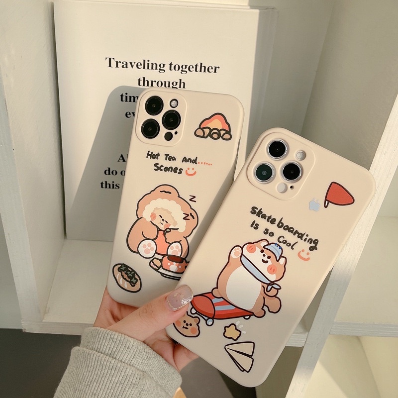 Softcase Silicone Cartoon Lens Cover For iPhone 12 11 Pro Max X Xr Xs Max 8Plus 7Plus 8 7