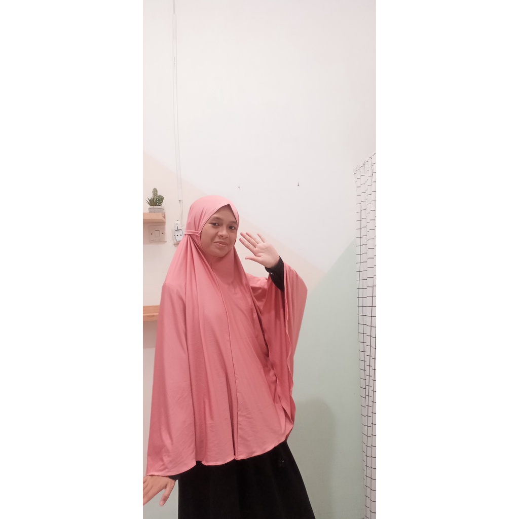 Bergo Jilbab Tali Syari Panjang / Bergo Maryam Syari Jersey