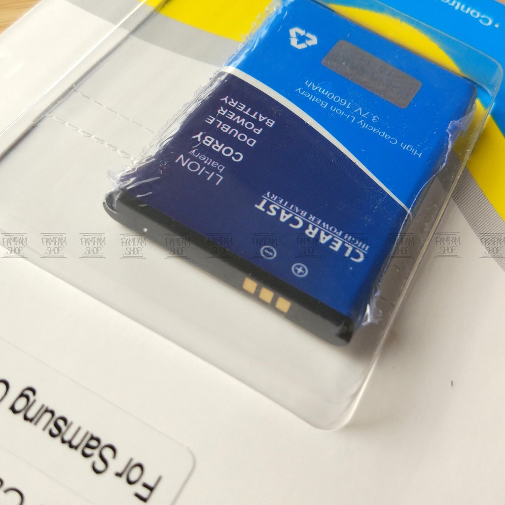 Baterai Clear Cast Double Power Samsung Galaxy Corby Plus Monte B3410 S3650 S5620 C6612 Batre Batai