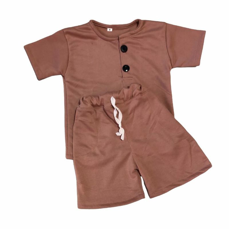 Setelan Kiano 0 Sampai 5 Tahun Pilih Warna/Setelan Bayi dan Anak-Coklat