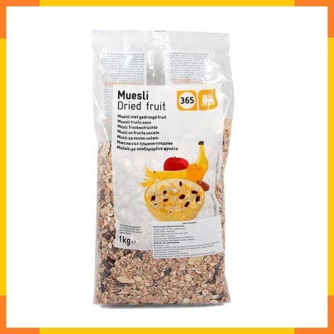 

Muesli Dried Fruit 365. Berat 1 KG