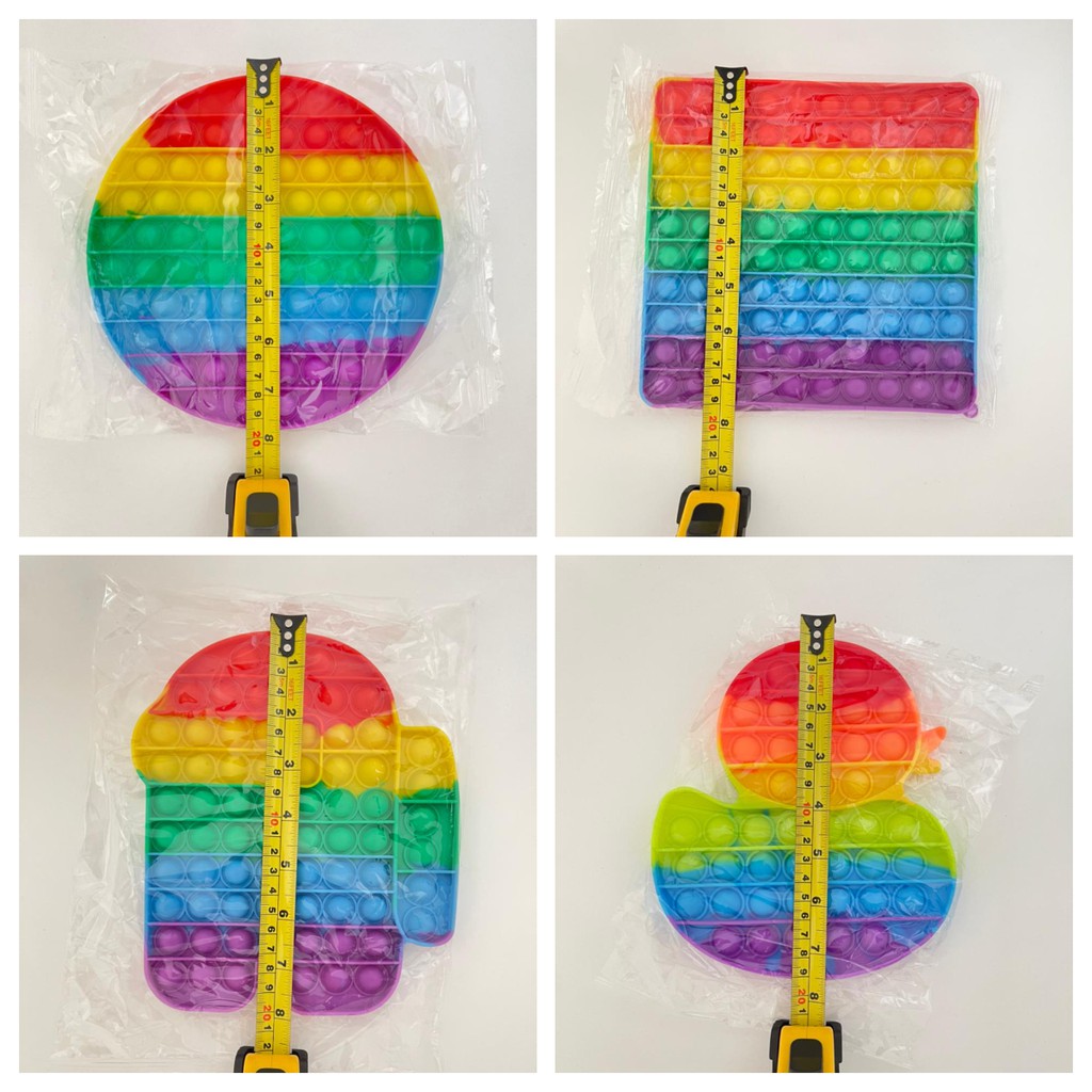 Fidget Toys Push POP IT / POPIT Mainan Anak Penghilang Stress Relieve Pop it Rainbow-8
