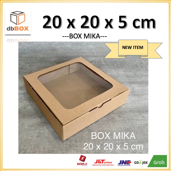 Jual BOX MIKA 20x20x5 Kardus Die Cut, Untuk Kue Hampers Gift Box MIKA ...