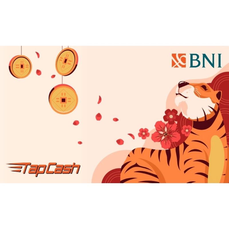 Tapcash Imlek / Chinese New Year 2022 - Tiger Orange /Like eMoney eTOLL Flazz or Brizzi