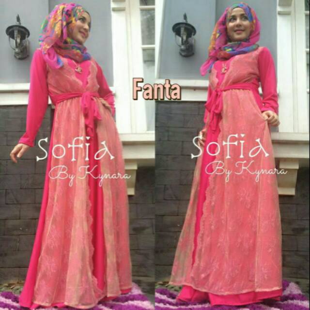 DISKON 25% | Sofia Dress by Kynara (Gamis muslim, dress muslim, gamis murah, baju lebaran pesta)