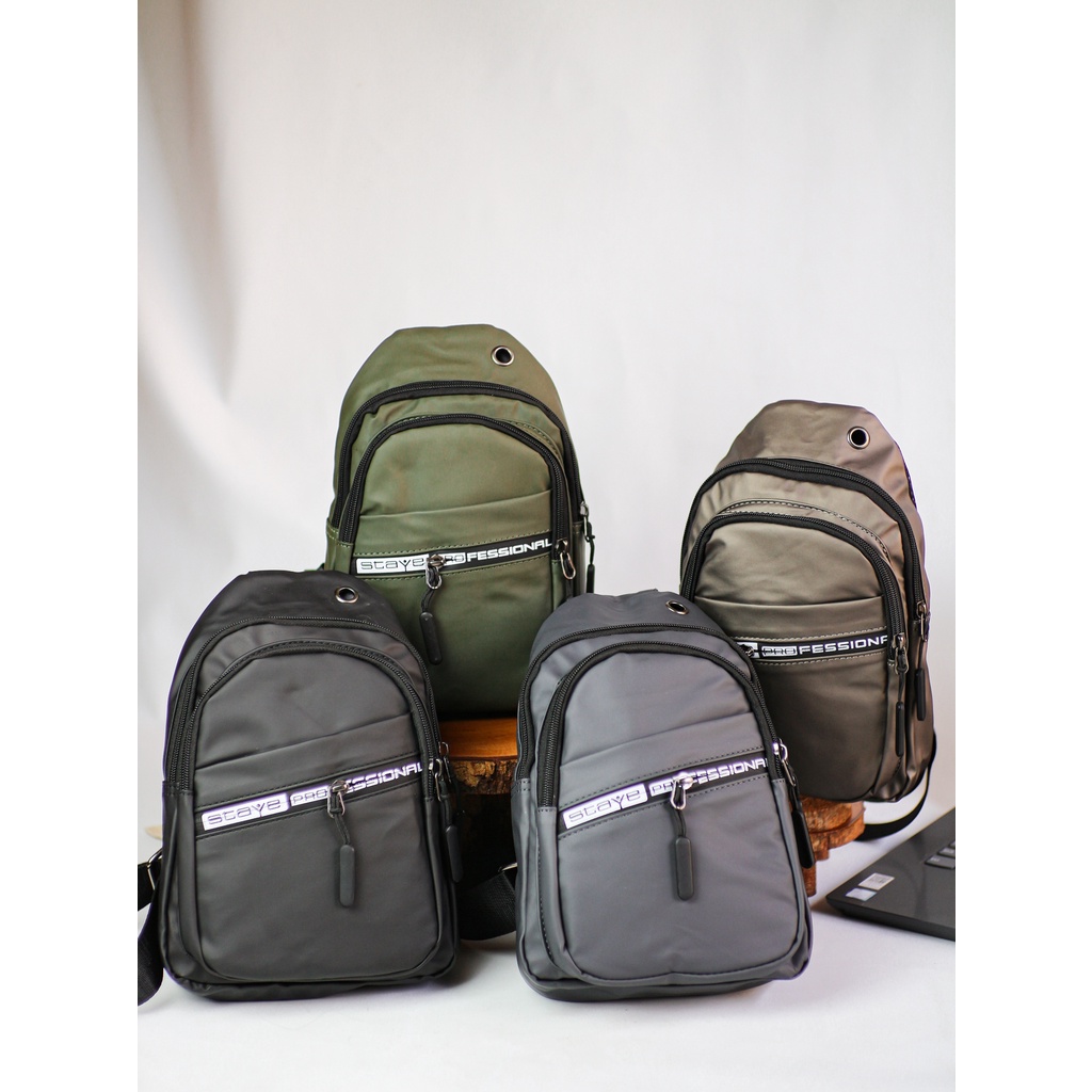 [Waterproof] Tas Sling Bag/ Selempang Pria Parasut Anti Air - 906