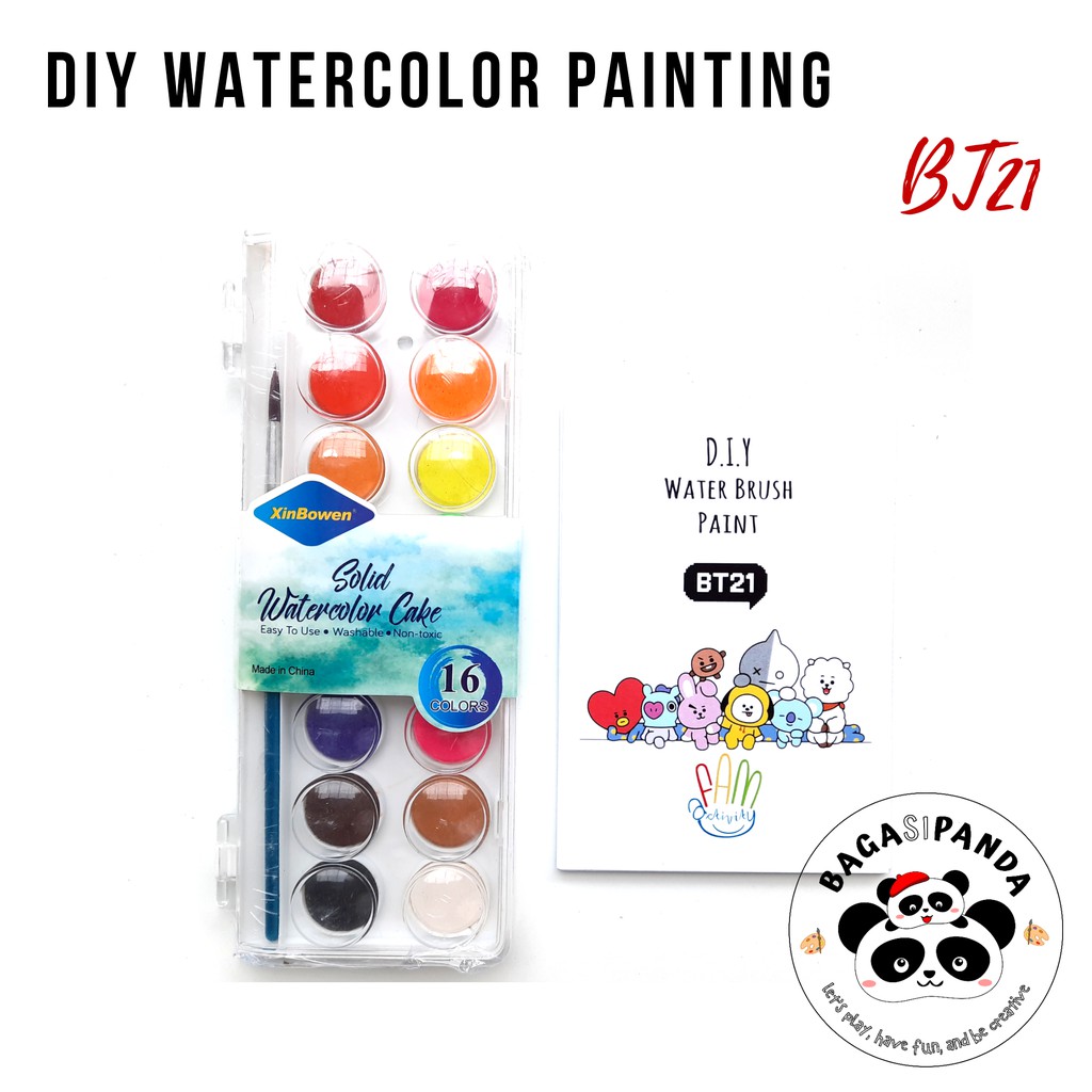 

BT21 Watercolor Set / Kartu Mewarnai BT21