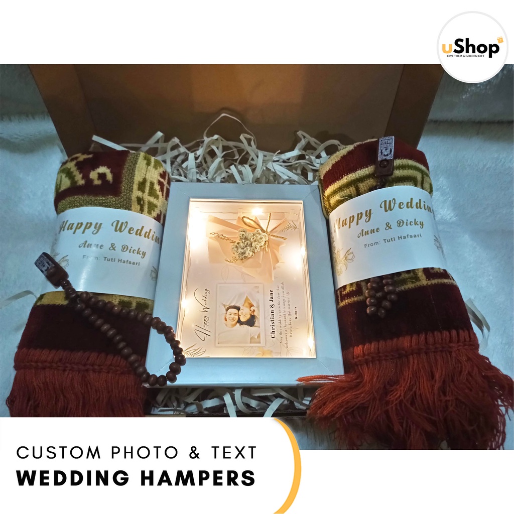 CUSTOM FOTO HAMPERS PERNIKAHAN FRAME 5R 3D HAMPERS WEDDING KADO PERNIKAHAN EXCLUSIVE