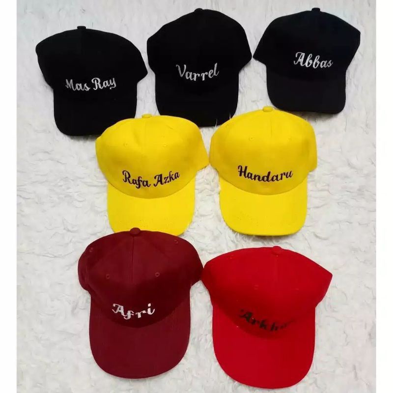 Topi Baseball Dewasa Pria Wanita Free Costum Nama Suka Suka