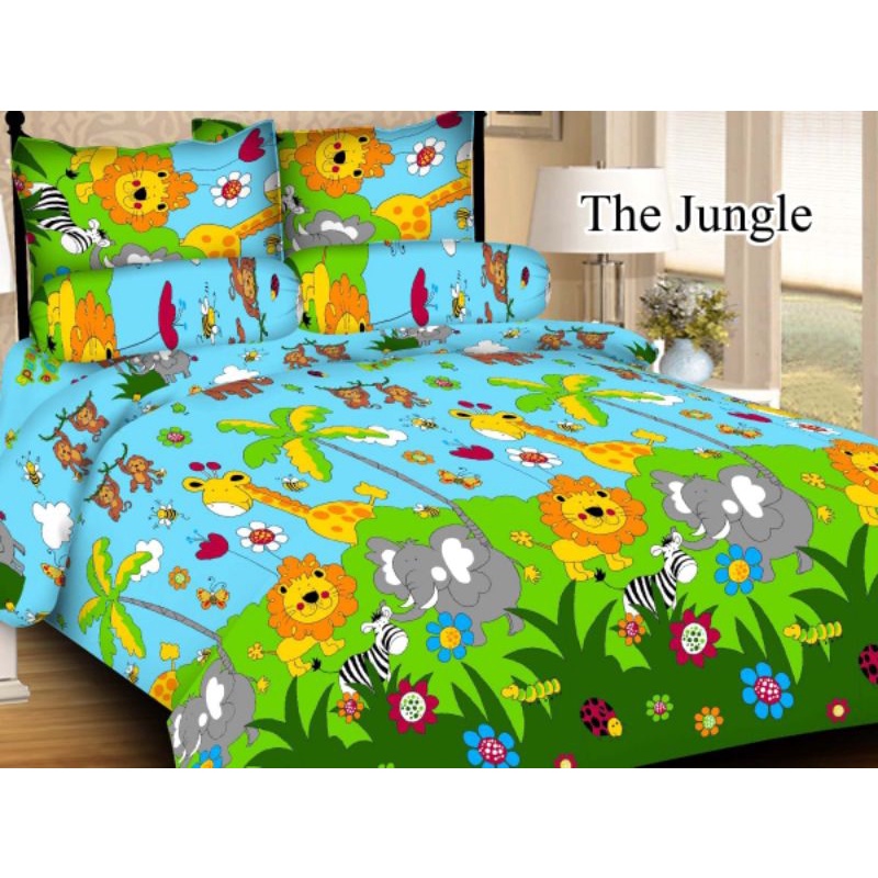 Sprei Karakter Motif The Jungle 160x200 180x200