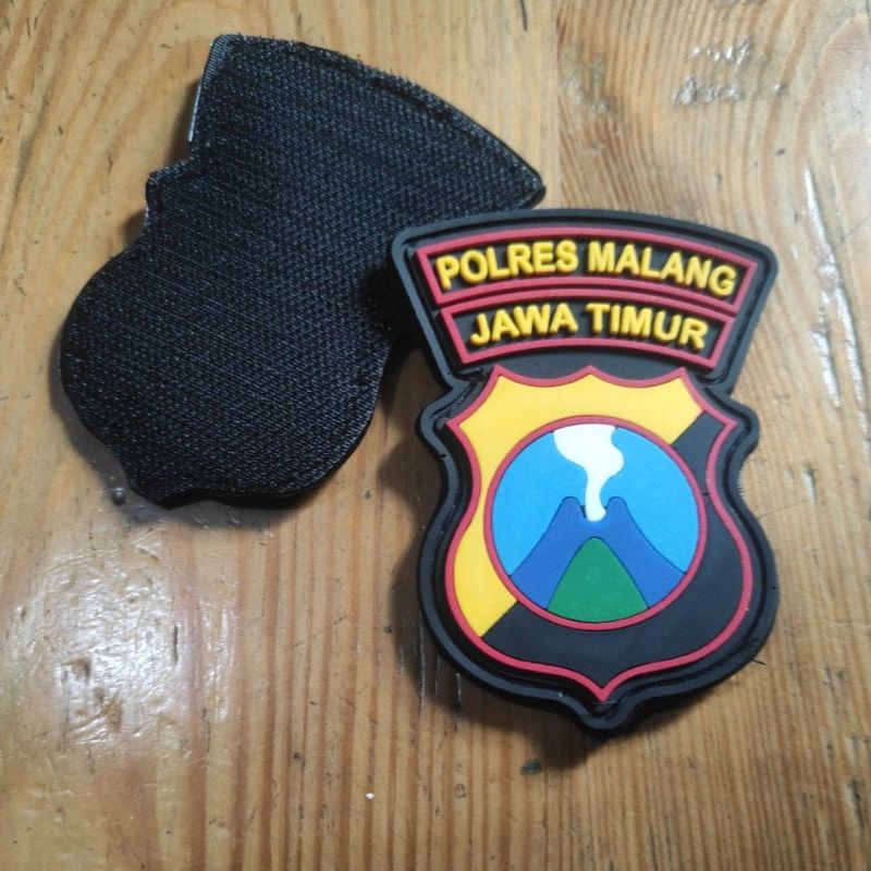 Patch Rubber emblem karet Polres Malang