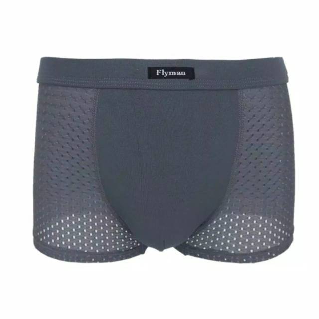 Celana Dalam Boxer Pria Sporty Mesh 3 Pcs FM 3244 good quality