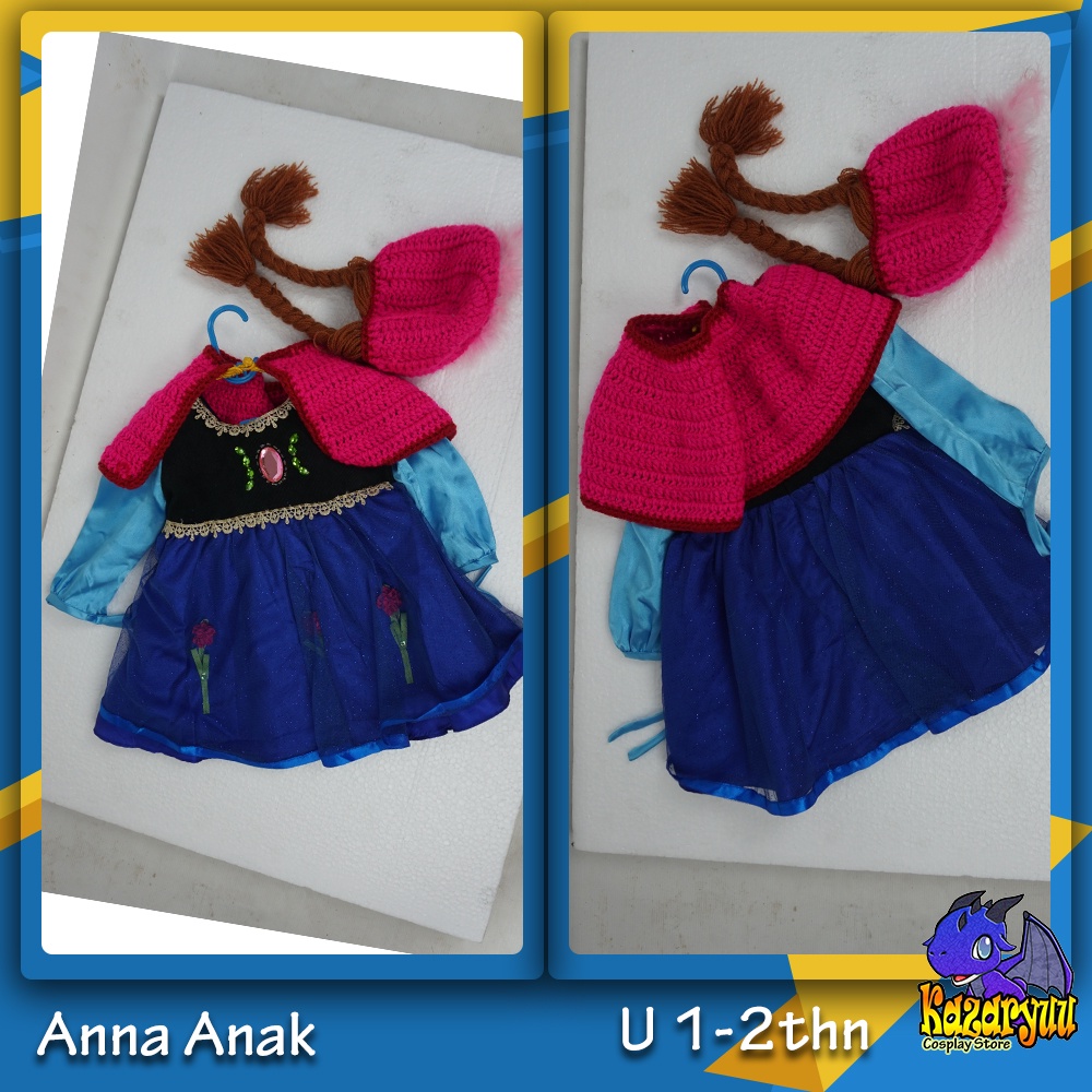 [RENTAL] Kostum Anna Frozen Balita Anak
