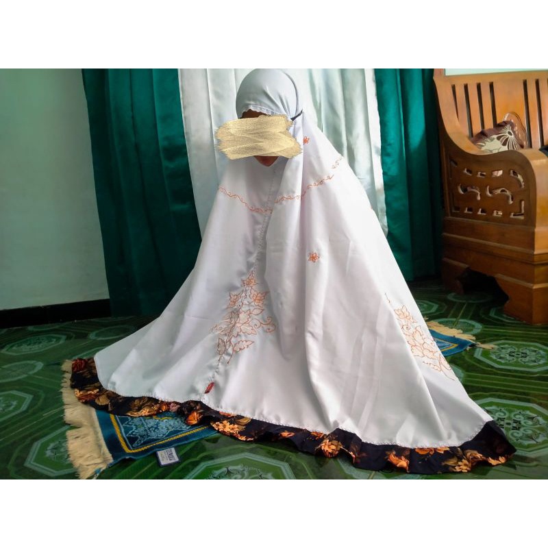 mukena setelan/mukena adem/mukena Gontor/imamah/mukena santri gontor/mukena potongan/mukena adem
