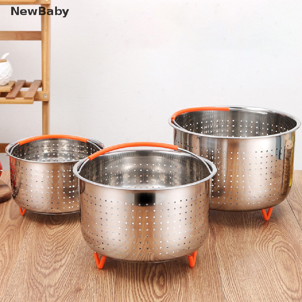 Keranjang Steamer Bahan Stainless Steel Untuk Panci Instan 3 / 6 / 8 Qt