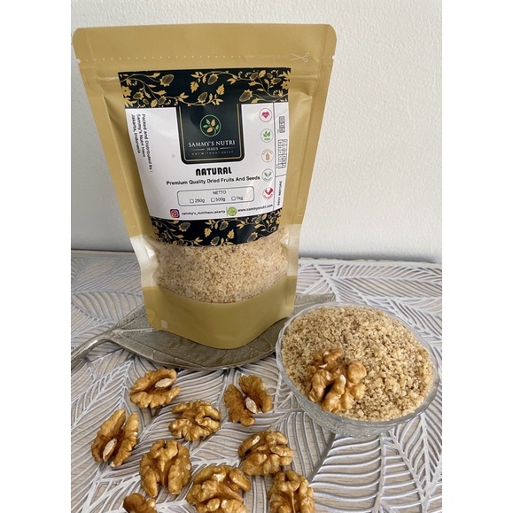 

100% Premium Walnut Meal / Tepung walnut / Walnut flour / gluten free flour 250g