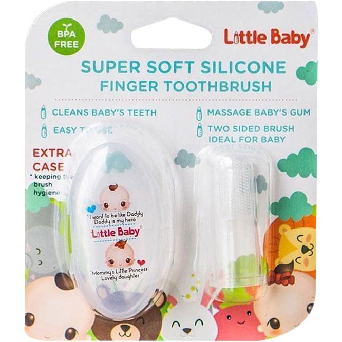 Little Baby Super Soft Silicone Finger Toothbrush / Sikat Lidah Bayi