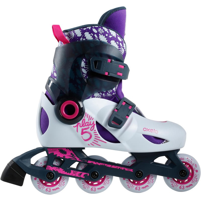 OXELO Play 5 Sepatu Roda Anak Inline Skates