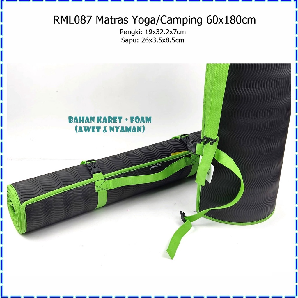 RML087 Matras Yoga/Yoga Mat/Matras Camping 60x180cm