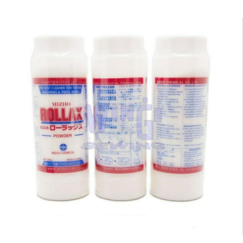 Rollax Powder Silikon Bubuk Pembersih Mesin Press Alas Setrika