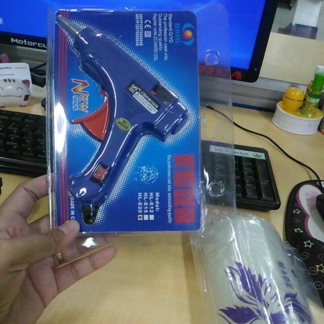 Glue Gun Lem Tembak 20w Ada Tombol On Off Kualitas Terbaik