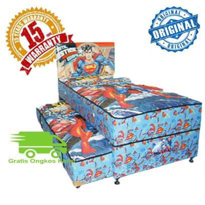 Best Seller HOT PROMO 2IN1 KASUR SPRING BED BIGDREAM BY BIGLAND SUPERMAN 100x200 Stok Terbatas
