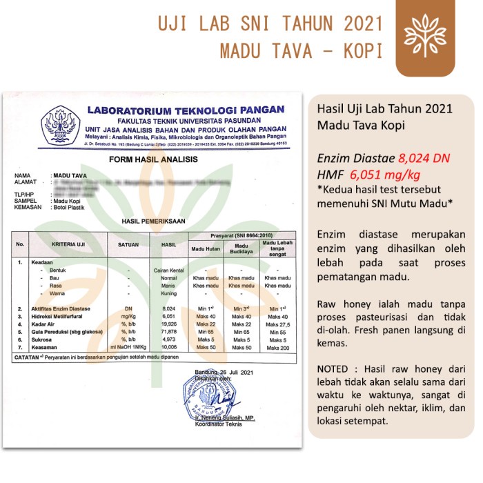 

bf011bb Madu Murni Asli Tava 600Gr Nektar Kopi 100% Pure Raw Honey Alami Ds201Fs