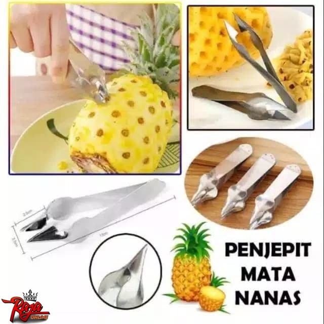 CN22 - Capitan Penjepit Nanas Pengupas Mata Nanas Dapur Stainless Biji Nanas