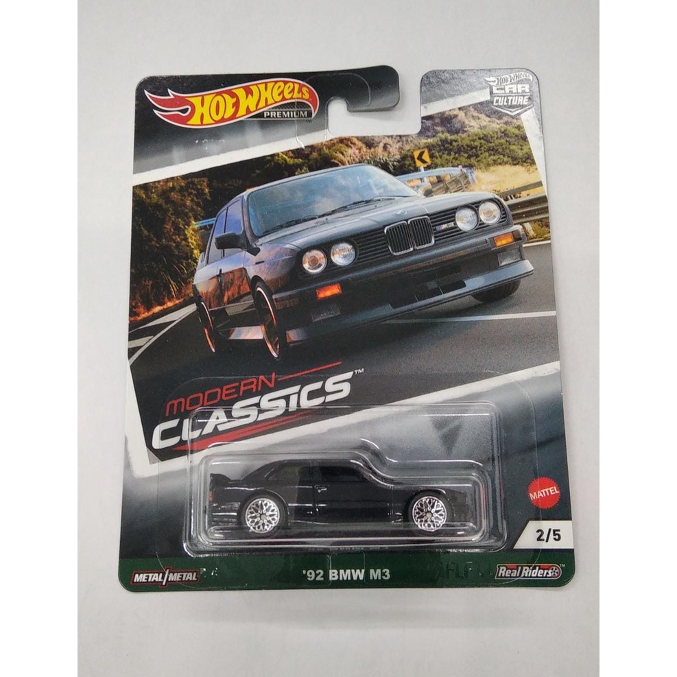 Diecast Hot Wheels 92 BMW M3 Hitam HW Modern Classics 2021 Car Culture Hotwheels Mobil Mainan Anak