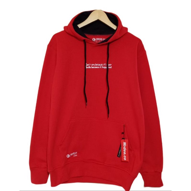 HOODIE ORIGINAL PRIA WANITA/HOODIE MERAH HOODIE/BISA COD