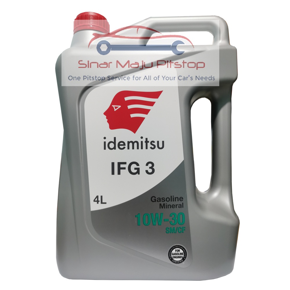 IDEMITSU 10W-30 SM/CF 4 Liter - Oli Pelumas Mesin Mobil Bensin Original LISENSI JAPAN