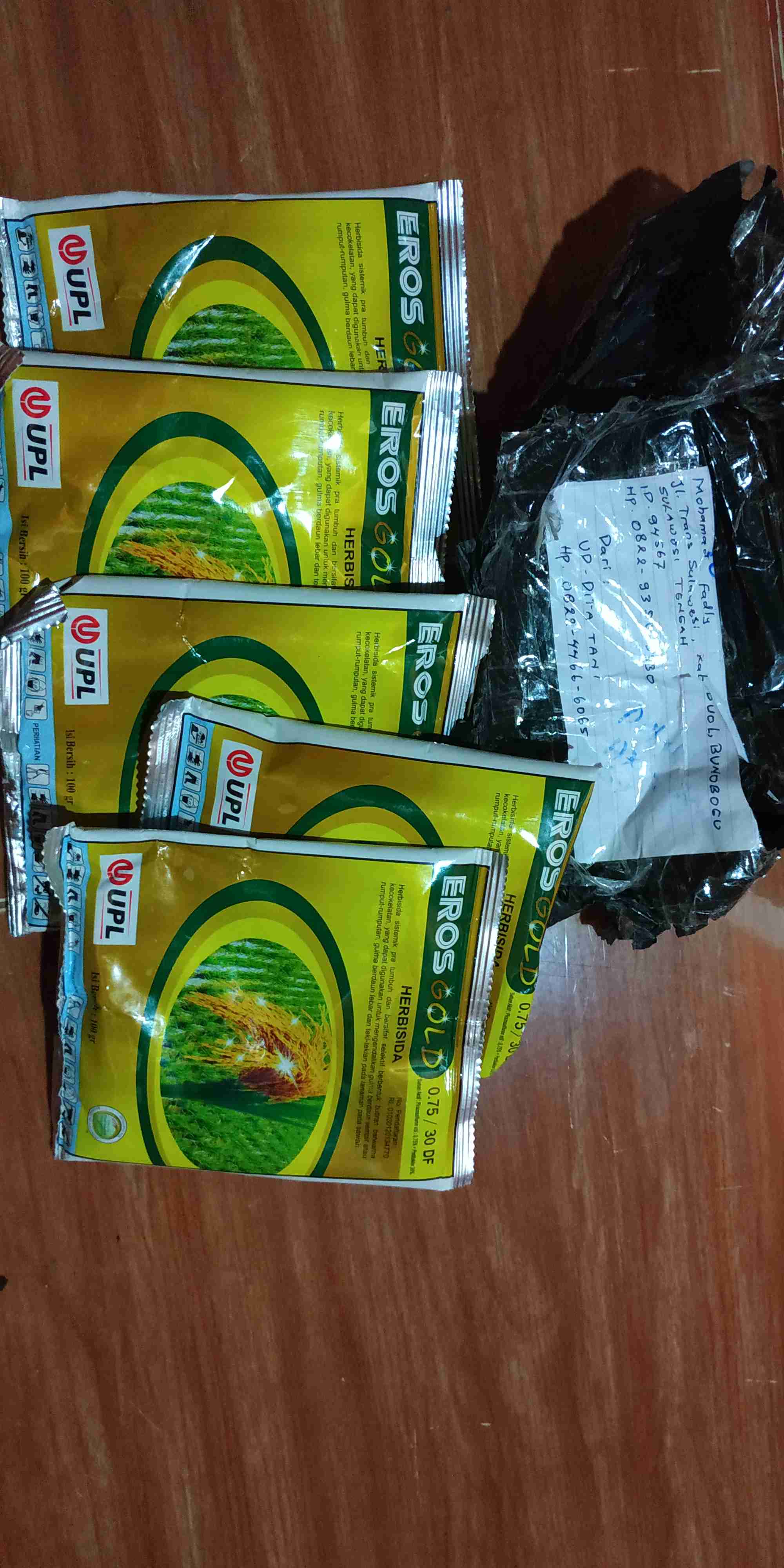 Obat Pertanian Pengendali Gulma Herbisida Eros Gold 0.75/30 Wg [100gr]