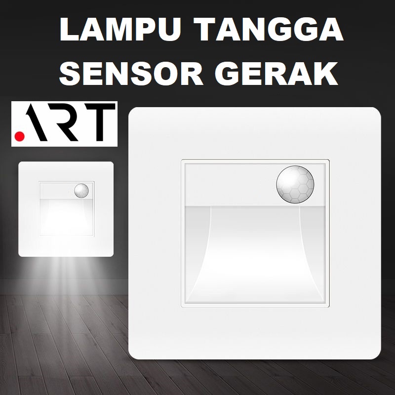 lampu tangga led 1w sensor gerak / Step Light tanam Wall Lamp / Lampu LED Tembok Tangga Dinding