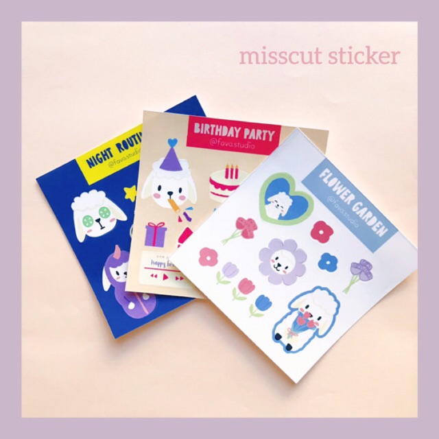 

misscut sticker | favo.studio
