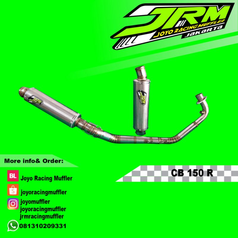 KNALPOT JRM CB 150 R BAHAN STAINLESS