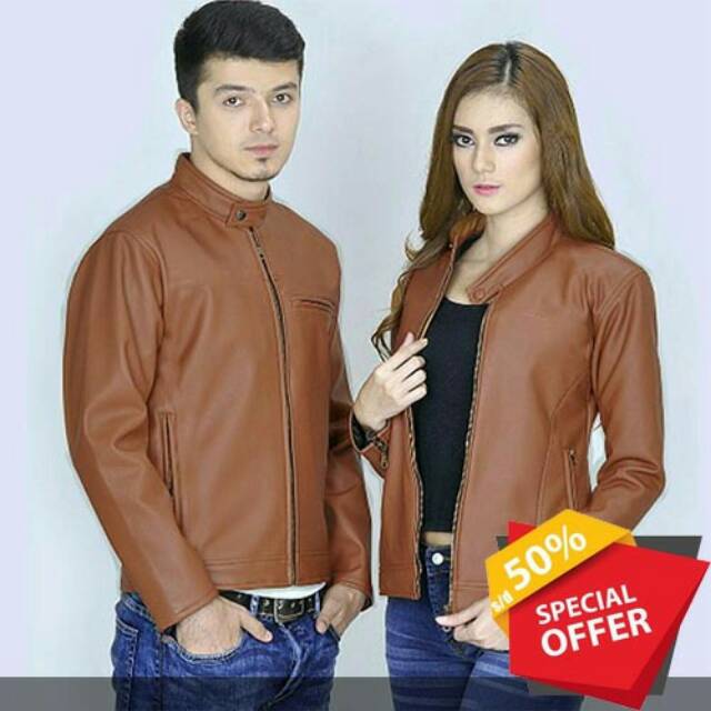 Jaket Kulit Couple Terbaru/Jaket Kulit Pasangan