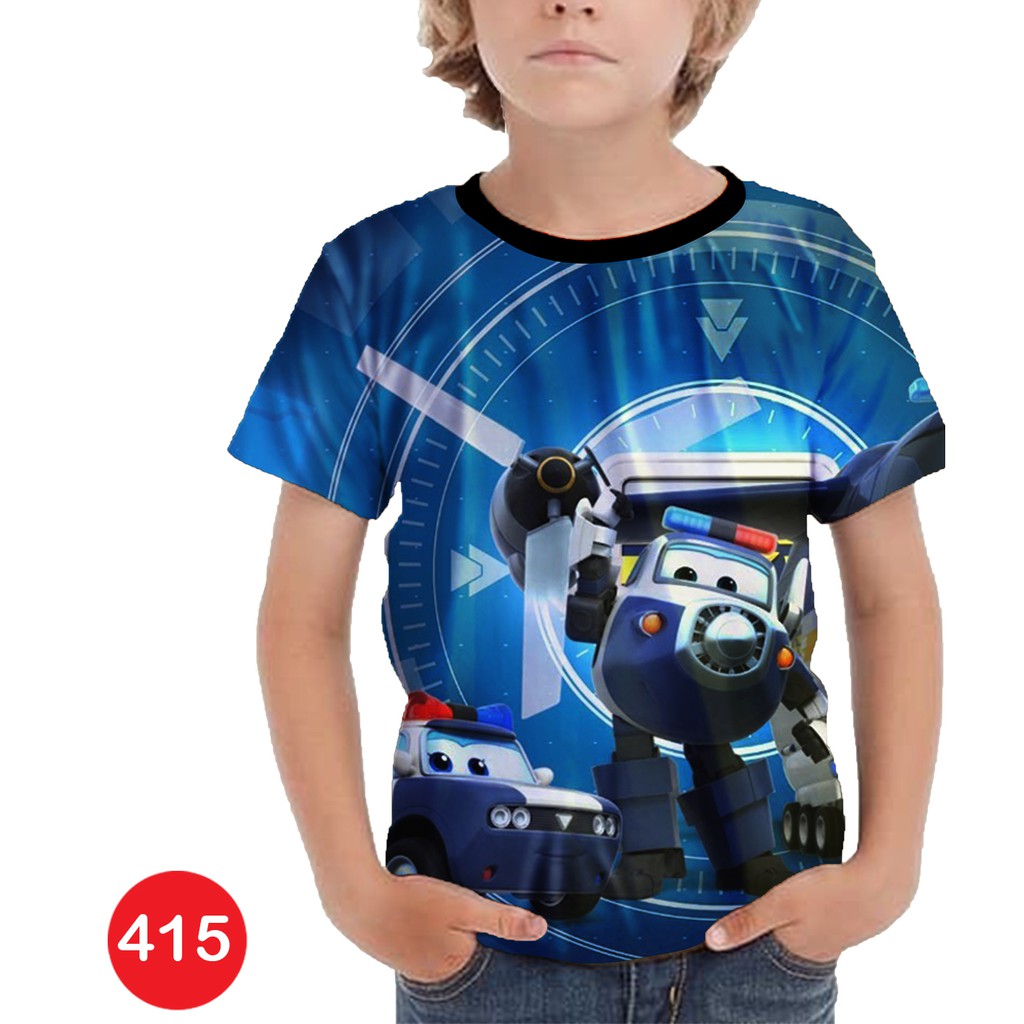 Baju Super Wings Baju Anak Printing #415