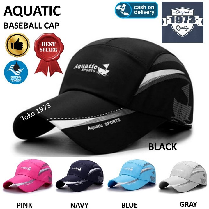 Baseball cap : AQUATIC SPORTS - Topi Baseball Topi Quick Dry Topi Olah Raga Topi Pria