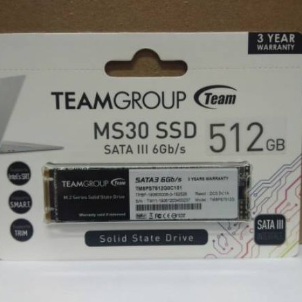 Team Group MS30 SSD 512GB M.2 2280 SATA III 6Gb/s