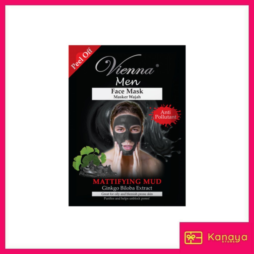 (BISA COD) Vienna Men Peel Off Mask