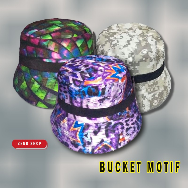 Topi Bucket Motif Dewasa / Bucket Hat Dewasa / Topi Bucket Wanita / Topi Bucket Pria / Topi Wanita